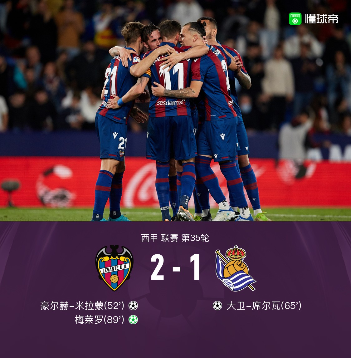 皇家社会突破僵局，终结扳平